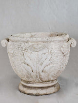 1960's French garden planter with white patina