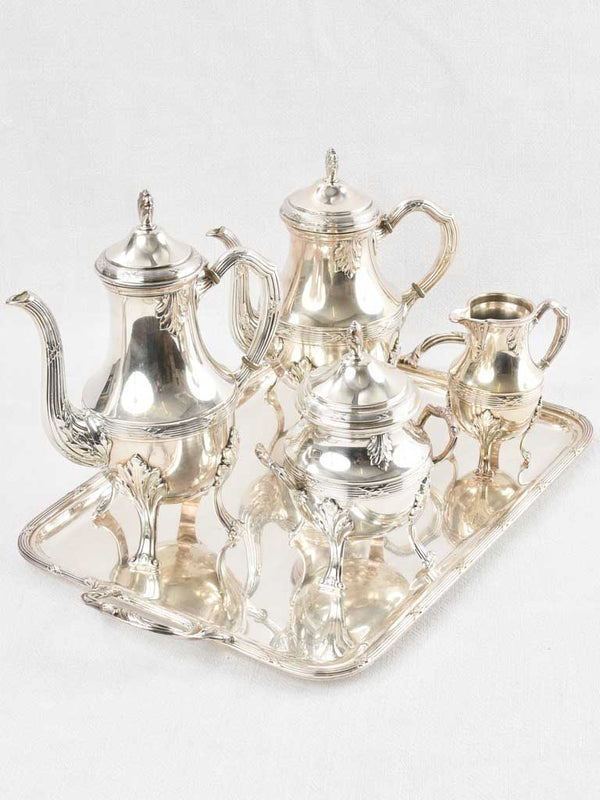 Louis XVI coffee service - silver plate