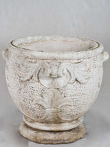 1960's French garden planter with white patina
