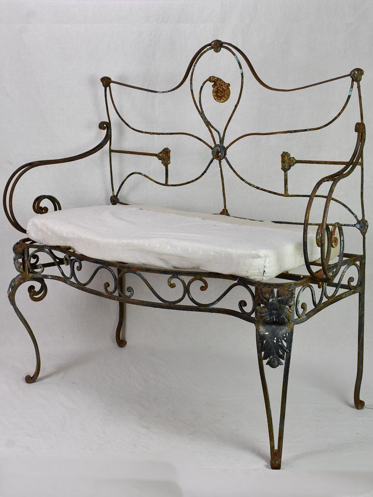 Antique French armchair / garden day bed