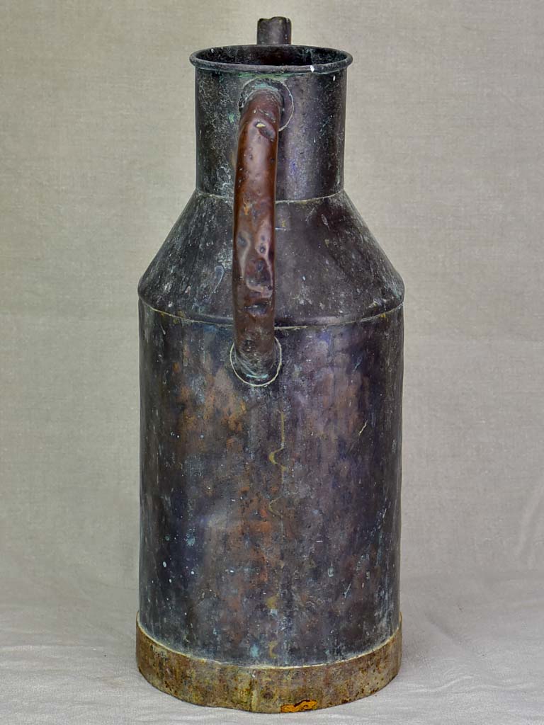 Timeworn antique French watering can 19¼"