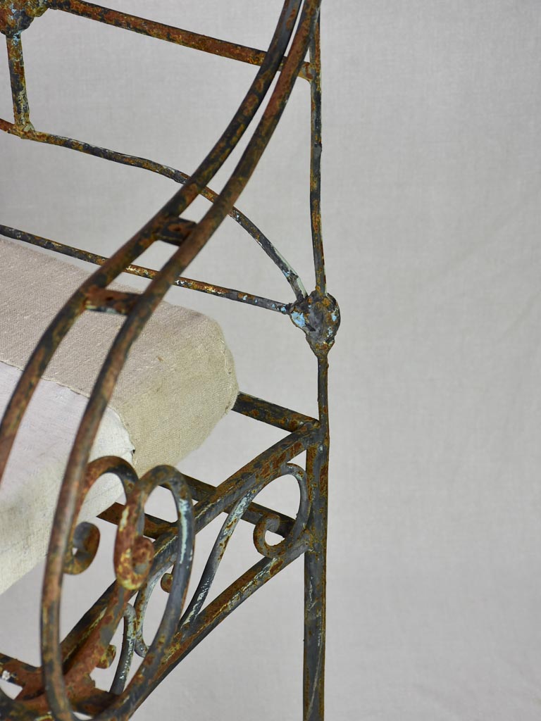 Antique French armchair / garden day bed