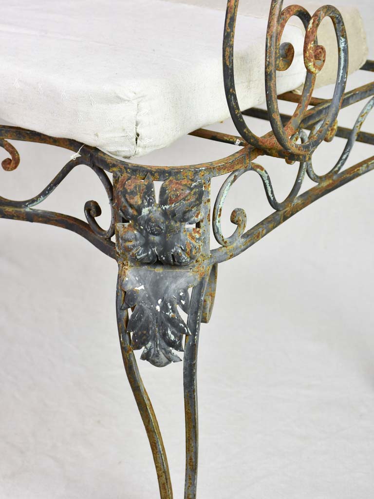 Antique French armchair / garden day bed
