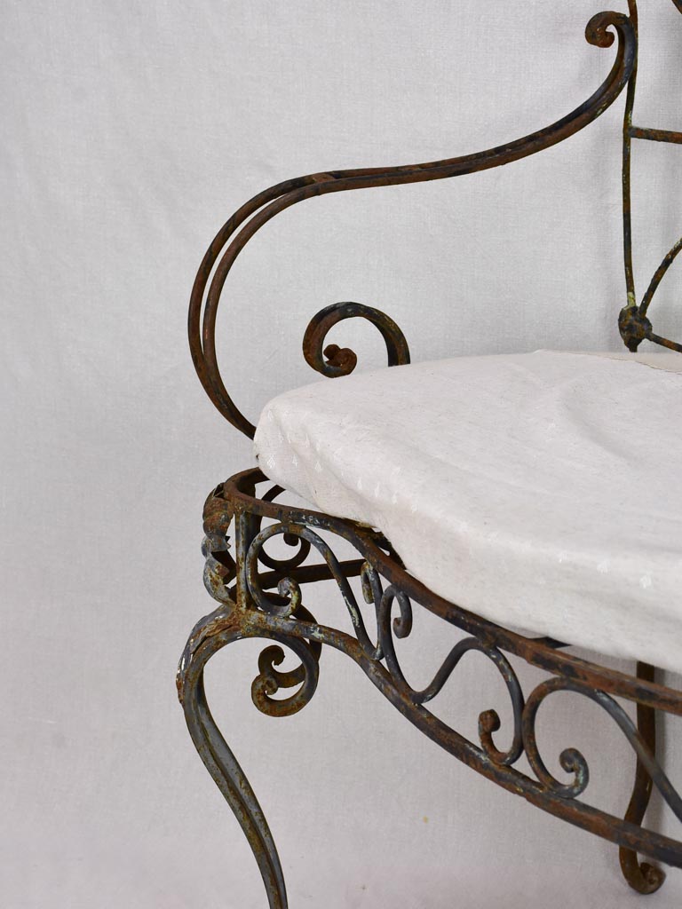 Antique French armchair / garden day bed