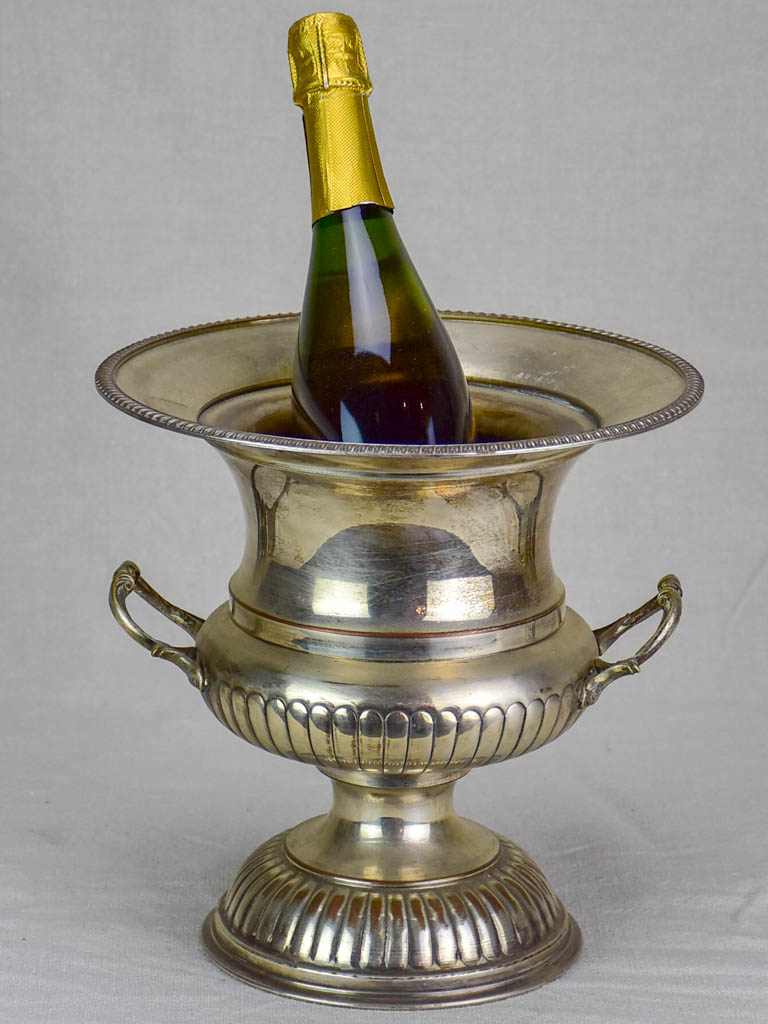 Antique English silver plate champagne bucket