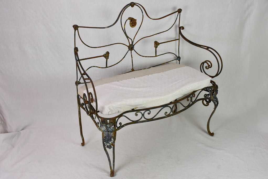 Antique French armchair / garden day bed