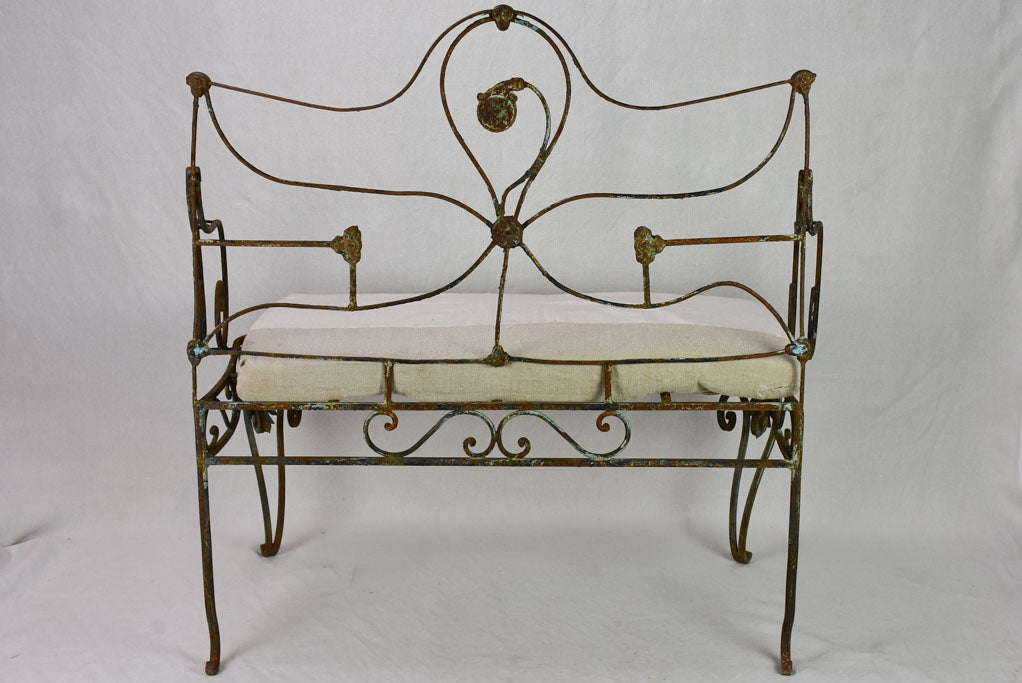Antique French armchair / garden day bed