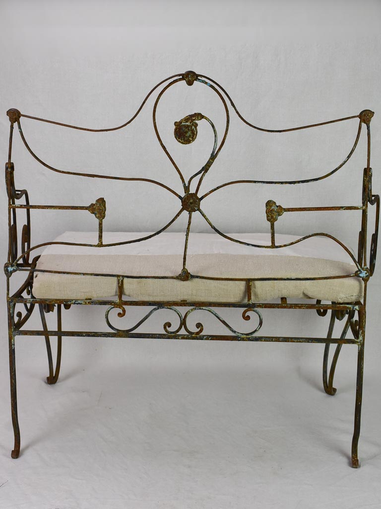 Antique French armchair / garden day bed