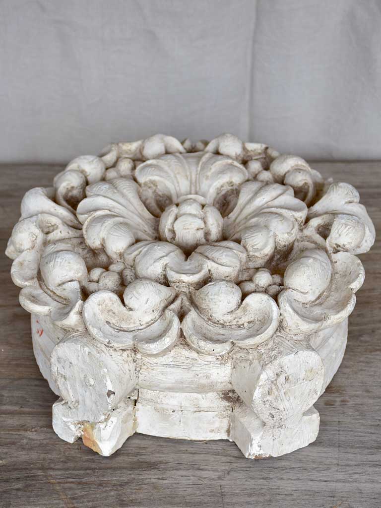 Large salvaged antique French plaster mold