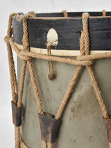 Rustic Leather French Drum, Decorative Use