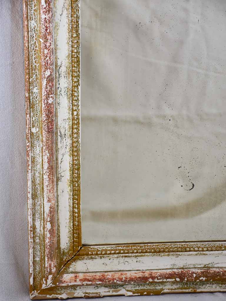 19th Century Louis Philippe mirror with timeworn frame 30" x 39"