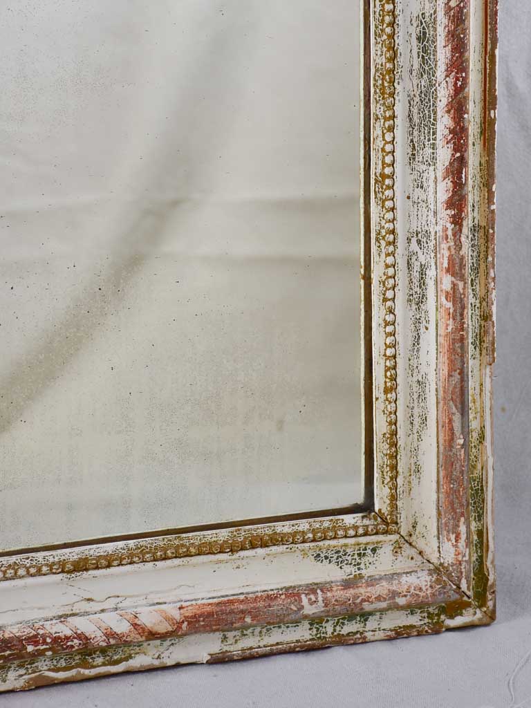 19th Century Louis Philippe mirror with timeworn frame 30" x 39"