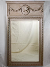 Louis XVI style carved trumeau mirror 28" x 50¾"