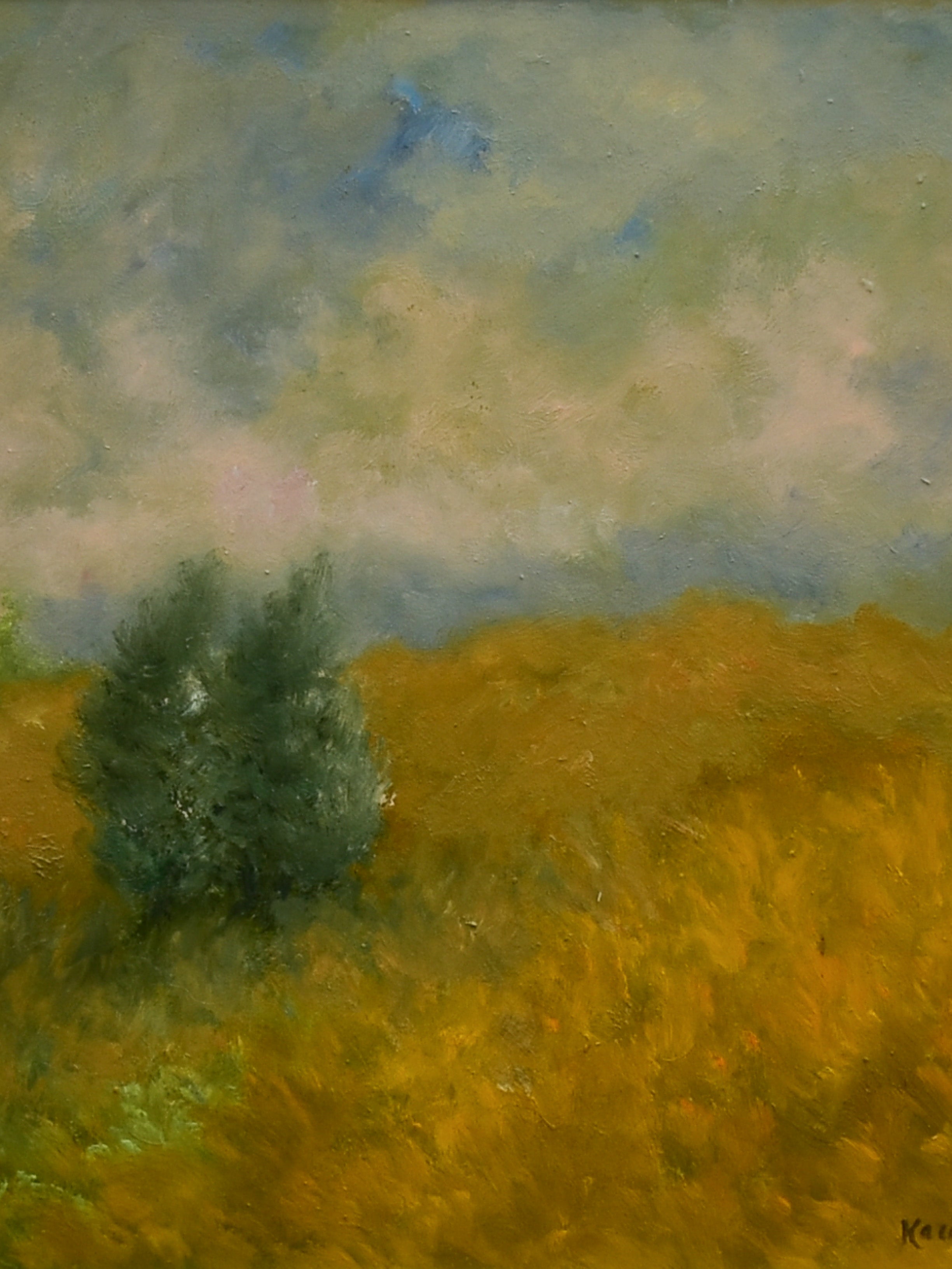Antique, French-origin, Les deux cyprès artwork
