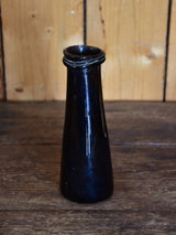 Antique French truffle jar with black glass