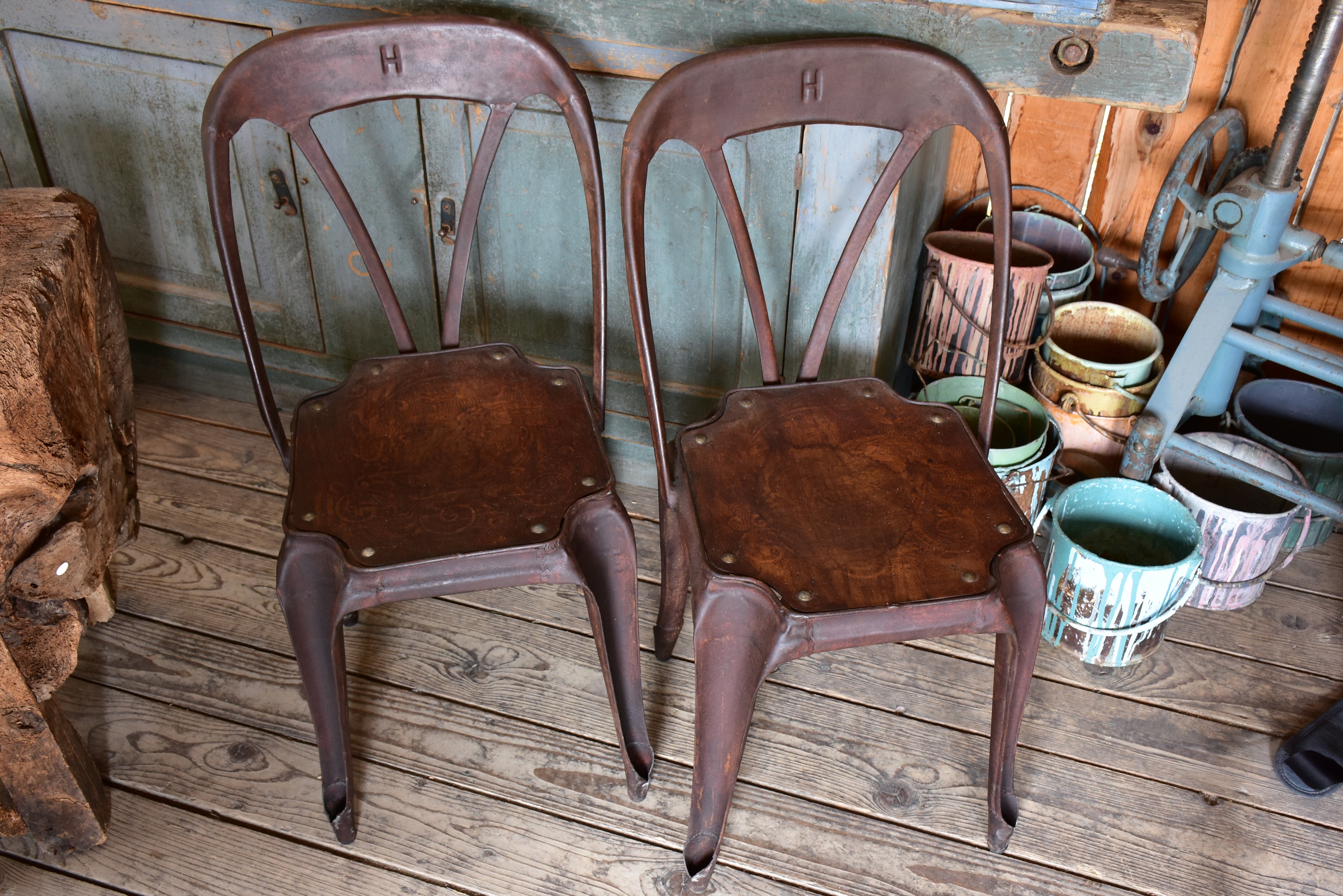 Pair of vintage French Multipl’ chairs