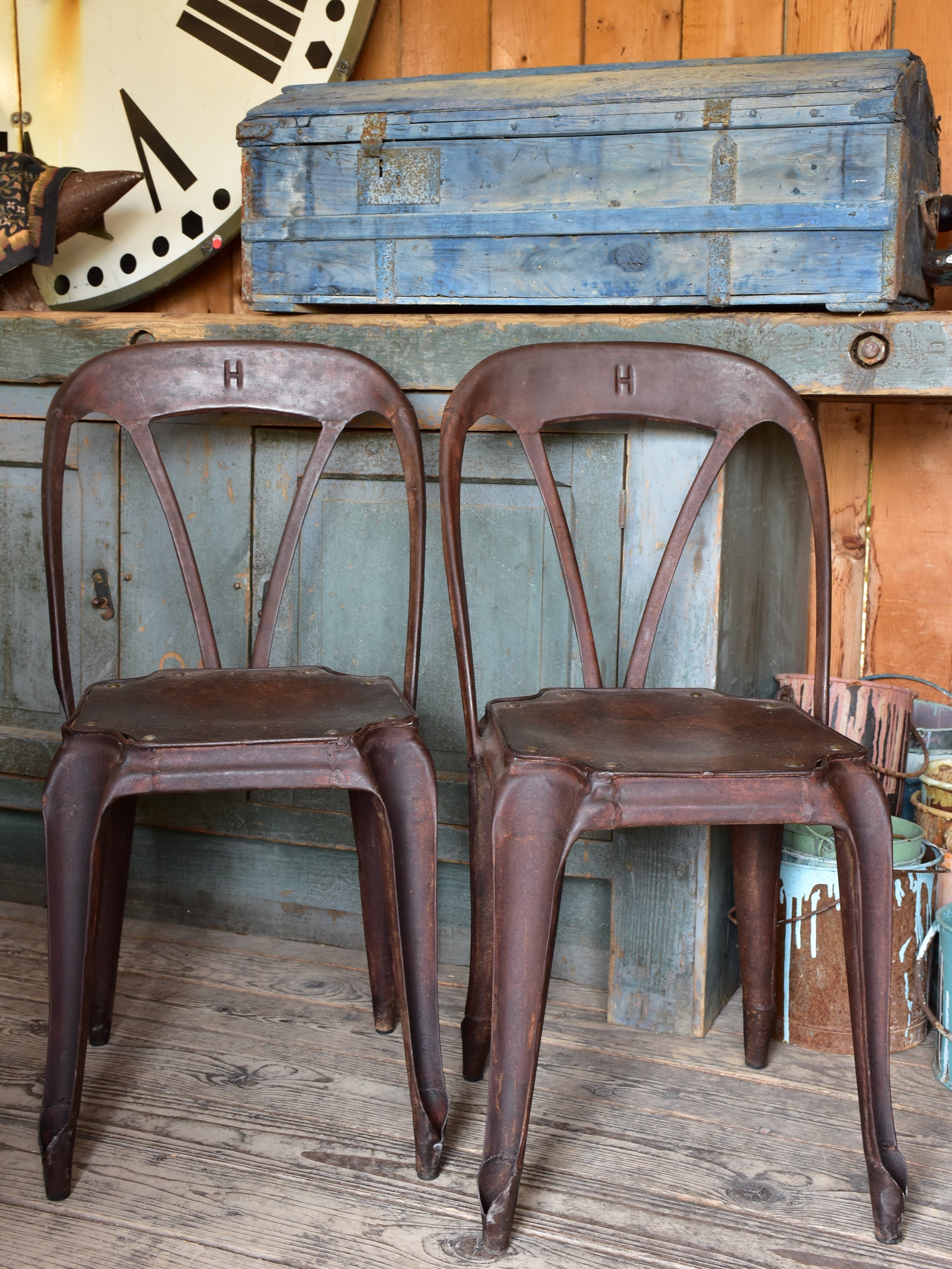 Pair of vintage French Multipl’ chairs