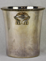 French champagne bucket from the 1920's - silverplate with gadrooning