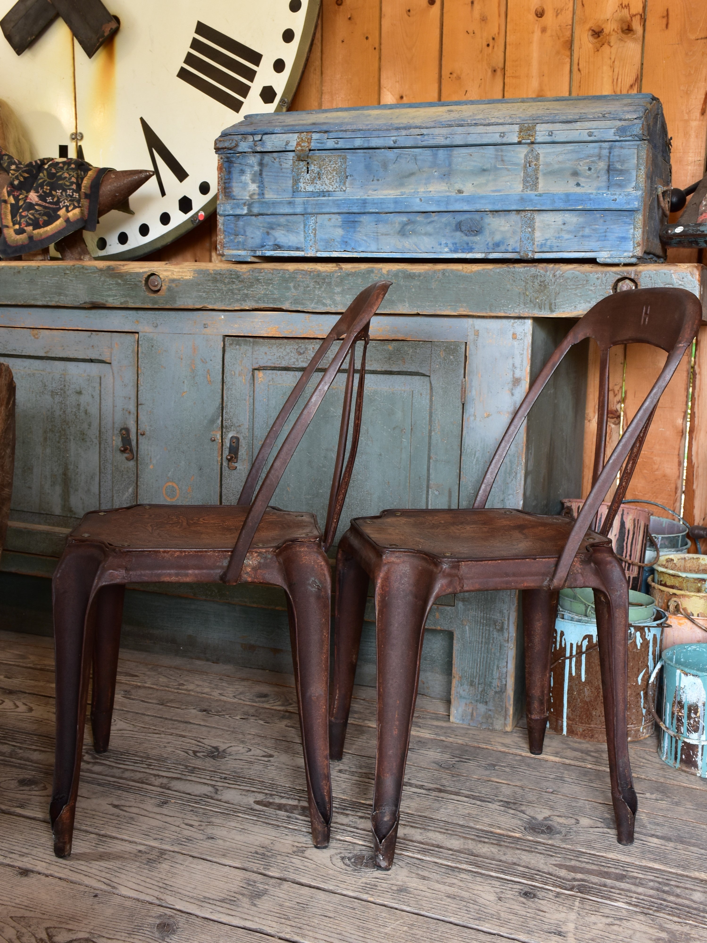 Pair of vintage French Multipl’ chairs