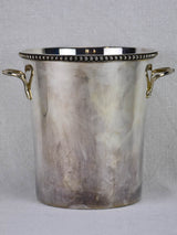 French champagne bucket from the 1920's - silverplate with gadrooning