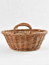 Authentic French petite wicker fruit bowl