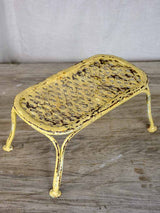 Small antique French garden footrest