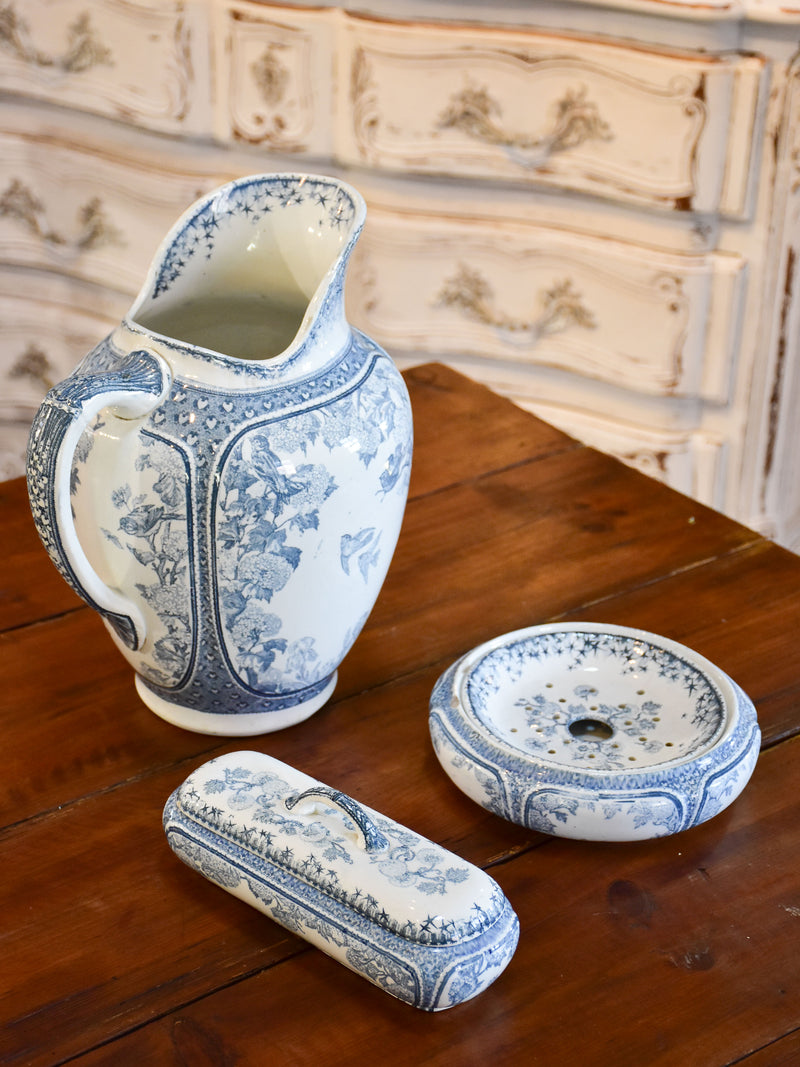 Lunéville Faience bathroom ensemble