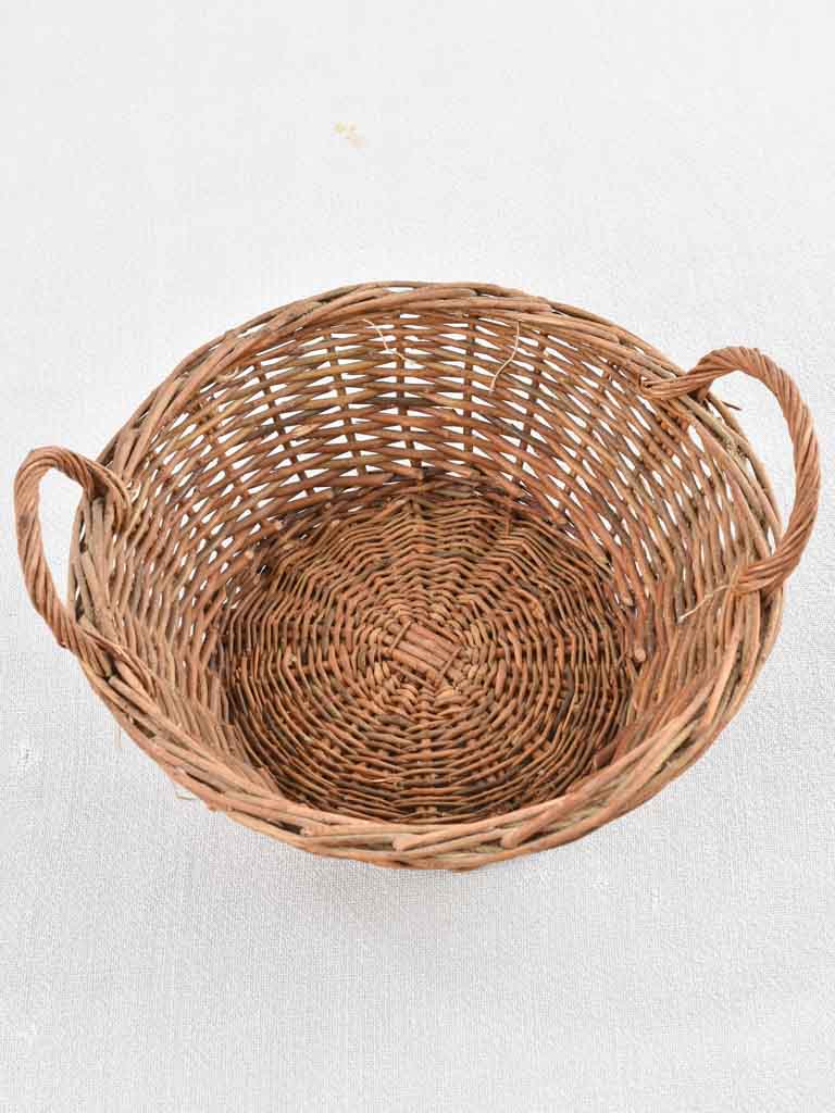 French vintage petite wicker basket