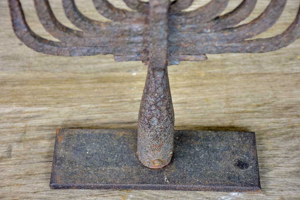 Antique wrought iron fishing spear