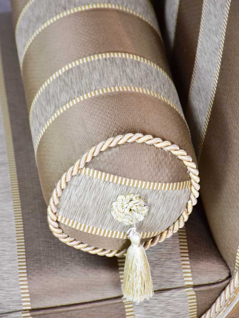 Antique Day bed with striped upholstery 59¾"