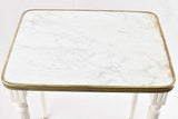 3 x Louis XVI style nesting tables w/ marble
