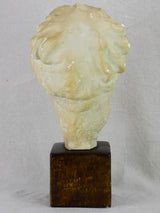 Mid century French plaster bust of a goddess 16¼"