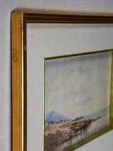 Seascape watercolor Marius Pauzat (1832-1909) 9¾" x 13"