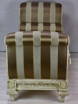 Antique Day bed with striped upholstery 59¾"