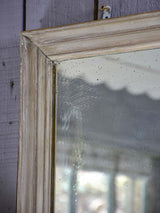 Large early 20th Century French mirror with painted frame and original glass 33" x 46½"