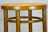 Pair of mid century barstools - Thonet style bentwood with cane