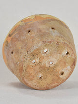 Antique French clay cheese strainer