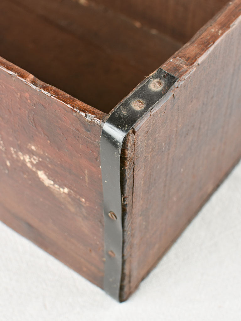 Retro mid-century toolbox with rustic finish