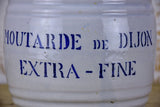 Antique French mustard pot - stoneware