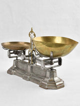 Antique French weigh scales w/ weights - pounds 19"