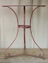 Pink French garden table - late 19th / early 20th Century
