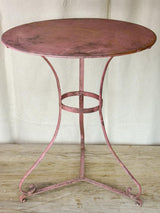 Pink French garden table - late 19th / early 20th Century