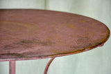 Pink French garden table - late 19th / early 20th Century