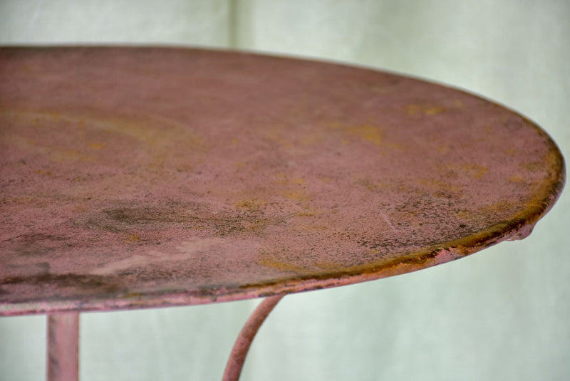 Pink French garden table - late 19th / early 20th Century