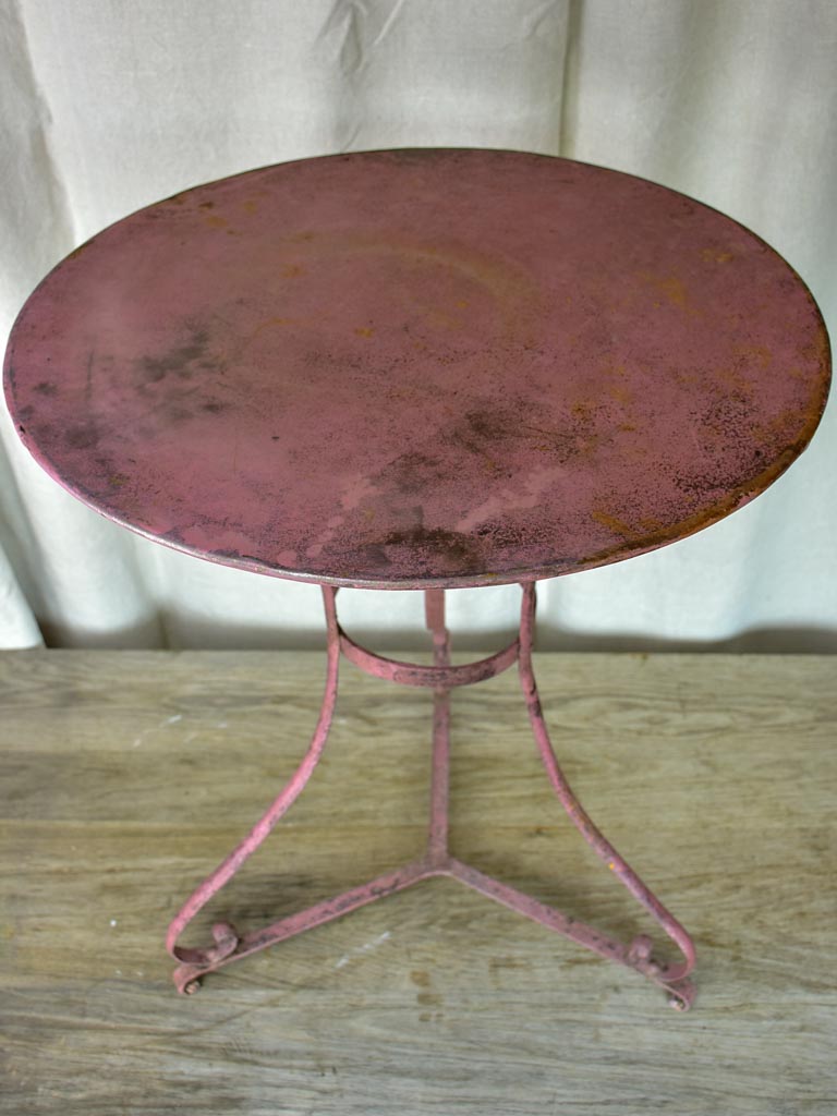 Pink French garden table - late 19th / early 20th Century