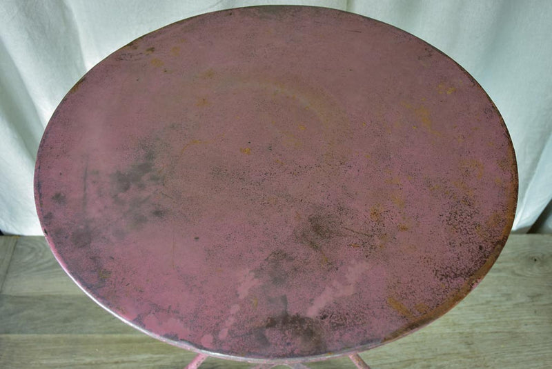 Pink French garden table - late 19th / early 20th Century