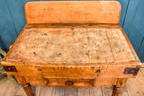 Large antique French butcher's block