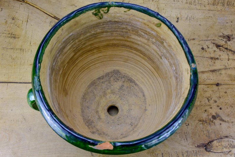 Green French garden planter from Castelnaudary