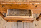 Large antique French butcher's block