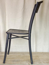 Four black French garden chairs - bistro style